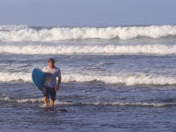 surfer at Balian beach