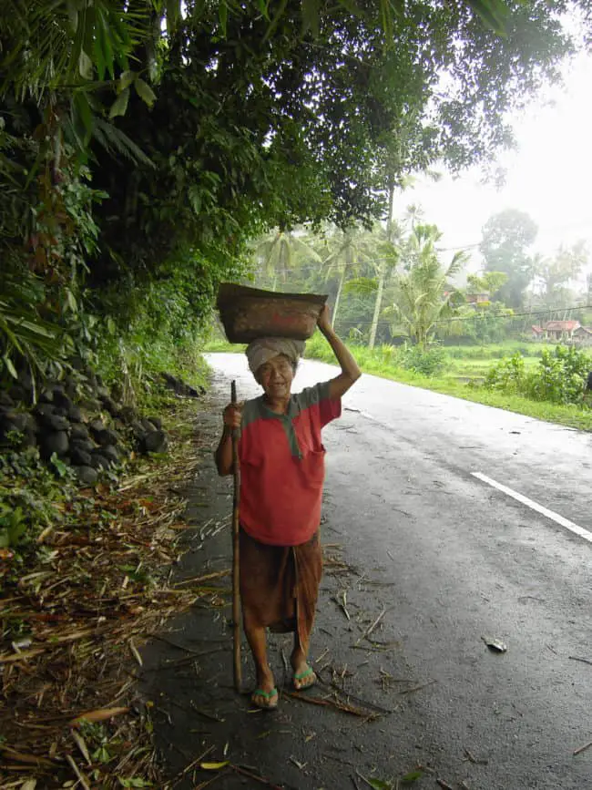 old balinese woman east bali