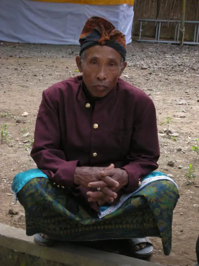 old balinese man ubud bali